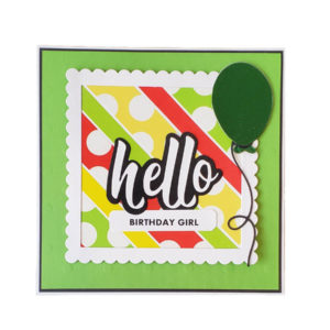 Hello Rainbow Birthday Card