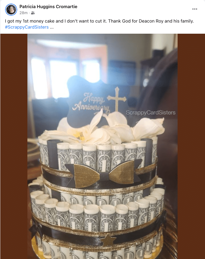 Read more about the article Pastoral Anniversary – Scrappy Ca$h Cake