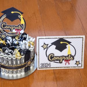 Grad Card & Ca$h Cake Bundle