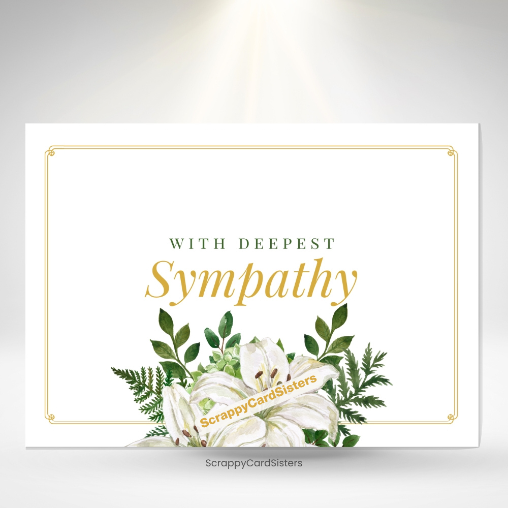 Scrappy Card Sisters Custom Greeting Cards - Sympathy
