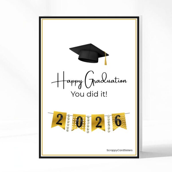 Scrappy Card Sisters Graduation Greeting Card 2026