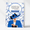 Scrappy Card Sisters Happy Birthday Greeting card with Proverbs 31 scripture in color Blue
