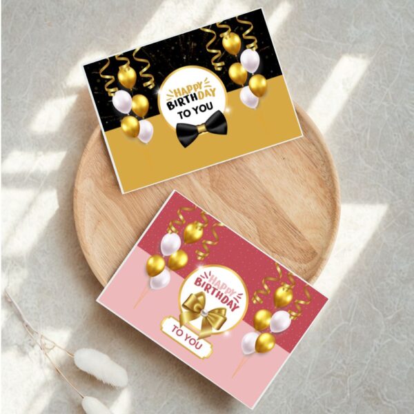 Scrappy Card Sisters - Custom Greeting Cards - Happy Birthday Cards Set of 4