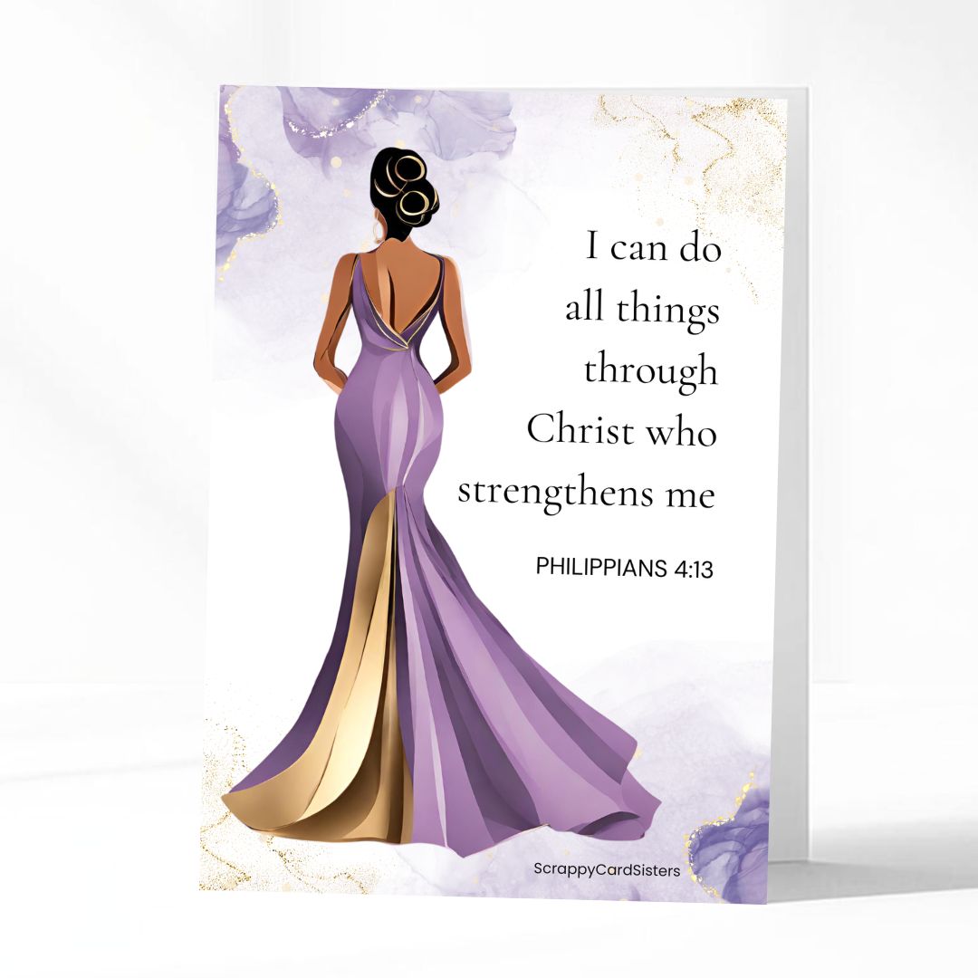 Scrappy Card Sisters - Greeting Card featuring a woman of strength